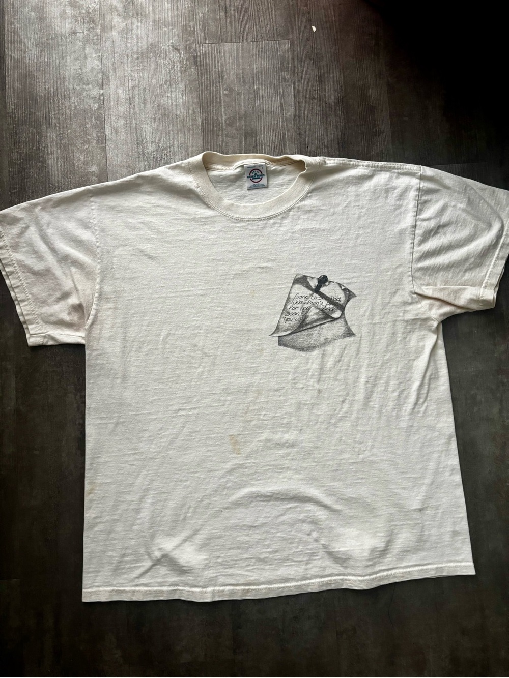 1993 Living Epistles "Gone to See Dad" Vintage Christian Graphic Tee.